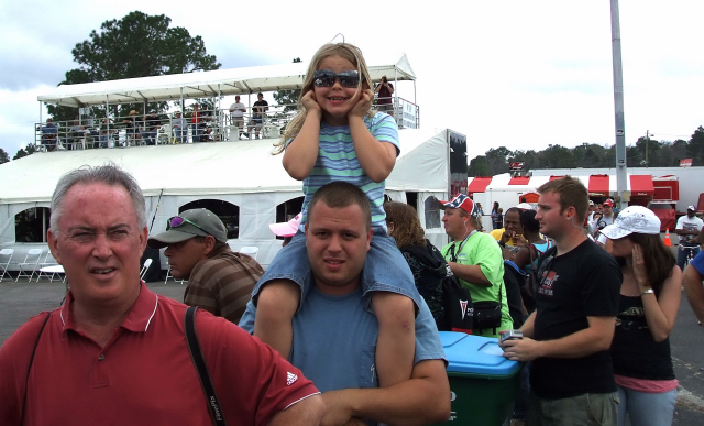 Maddie and Big Brother at the Gatornationals
